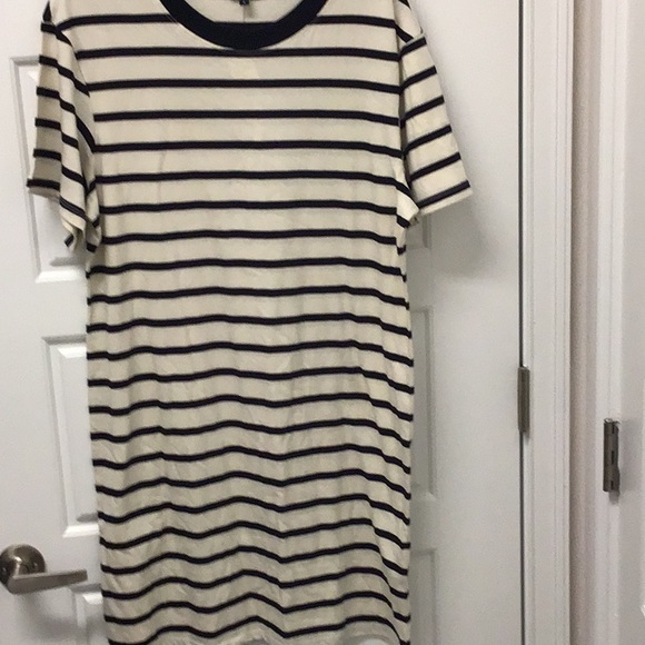 Express Dresses & Skirts - Express Black and White Striped Midi Dress